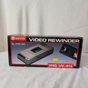 Vintage Kinyo Super Slim VHS Video Tape Rewinder 80K5 UV-413